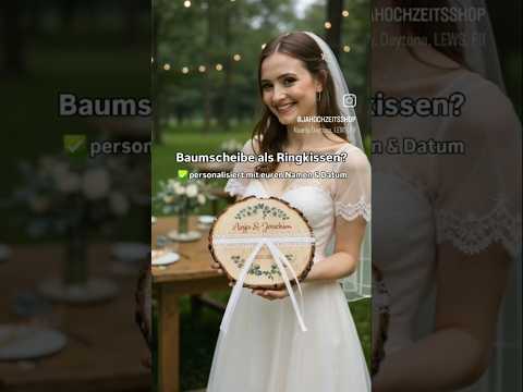Personalisiertes Ringkissen Baumscheibe Eukalyptus
