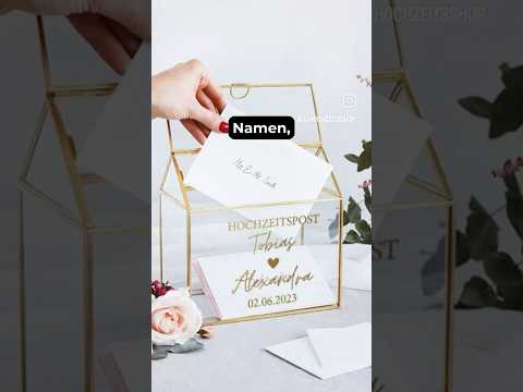 Personalisierter Aufkleber für Briefbox Hochzeitspost