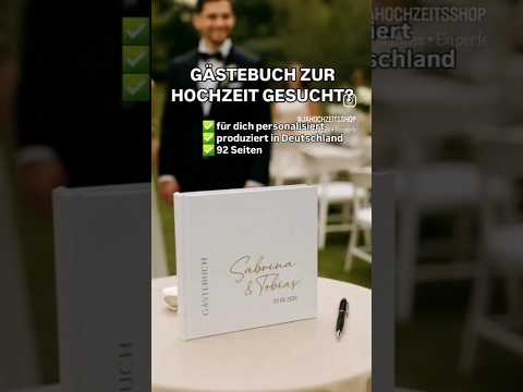 Personalisiertes Gästebuch modern