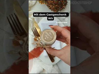 Gastgeschenk Set Wir platzen vor Glück (für 20 Gäste)