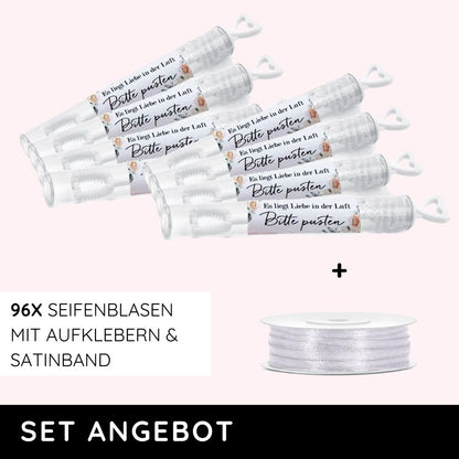 seifenblasen set bitte pusten hochzeit bluetenzauber 96 stueck