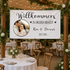 Personalisiertes Willkommensbanner Hochzeit Herz