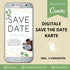 digitale save the date karte zur hochzeit versenden als canva vorlage