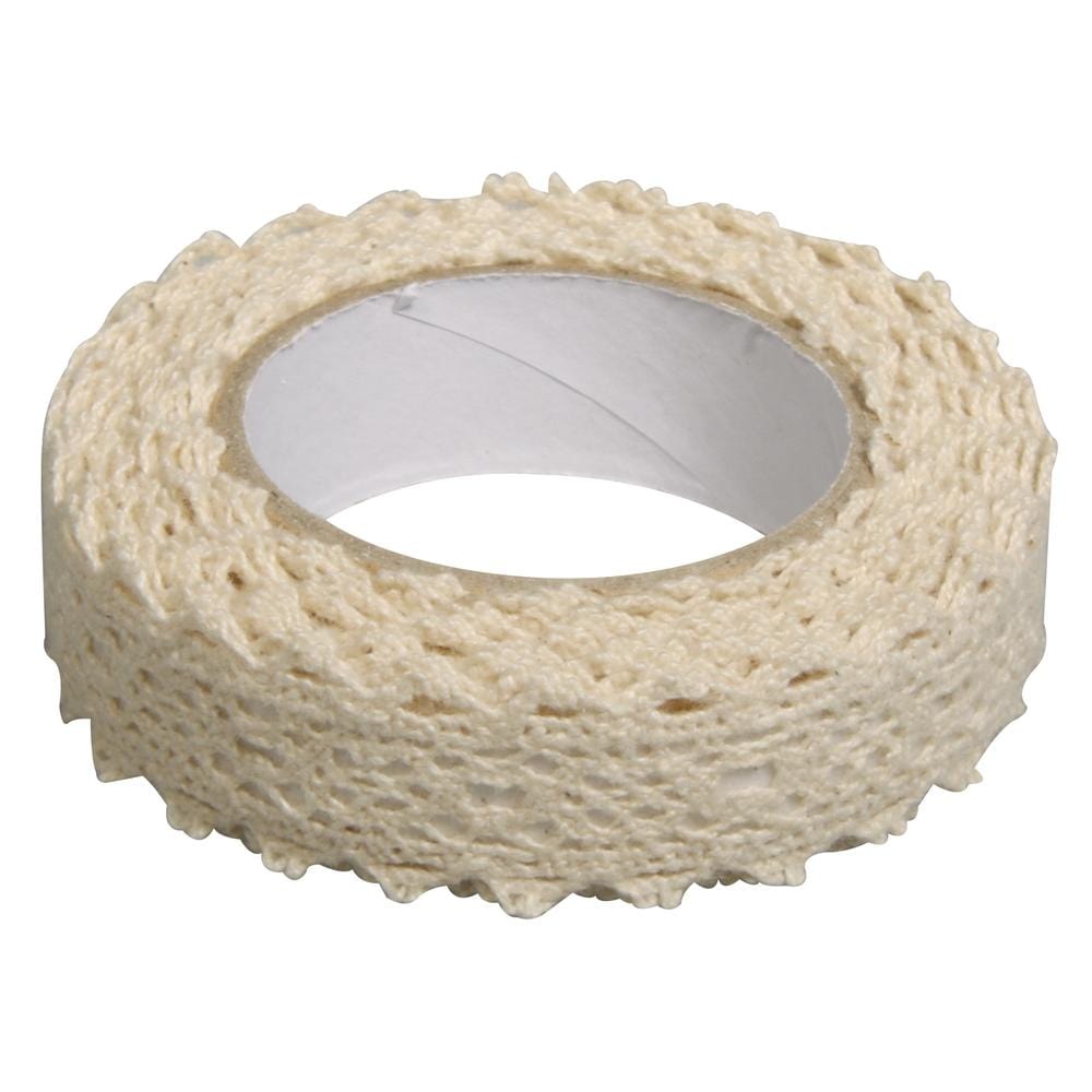 Fabric Tape Spitzenbordüre creme