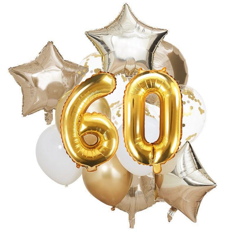60 geburtstag deko set ballon
