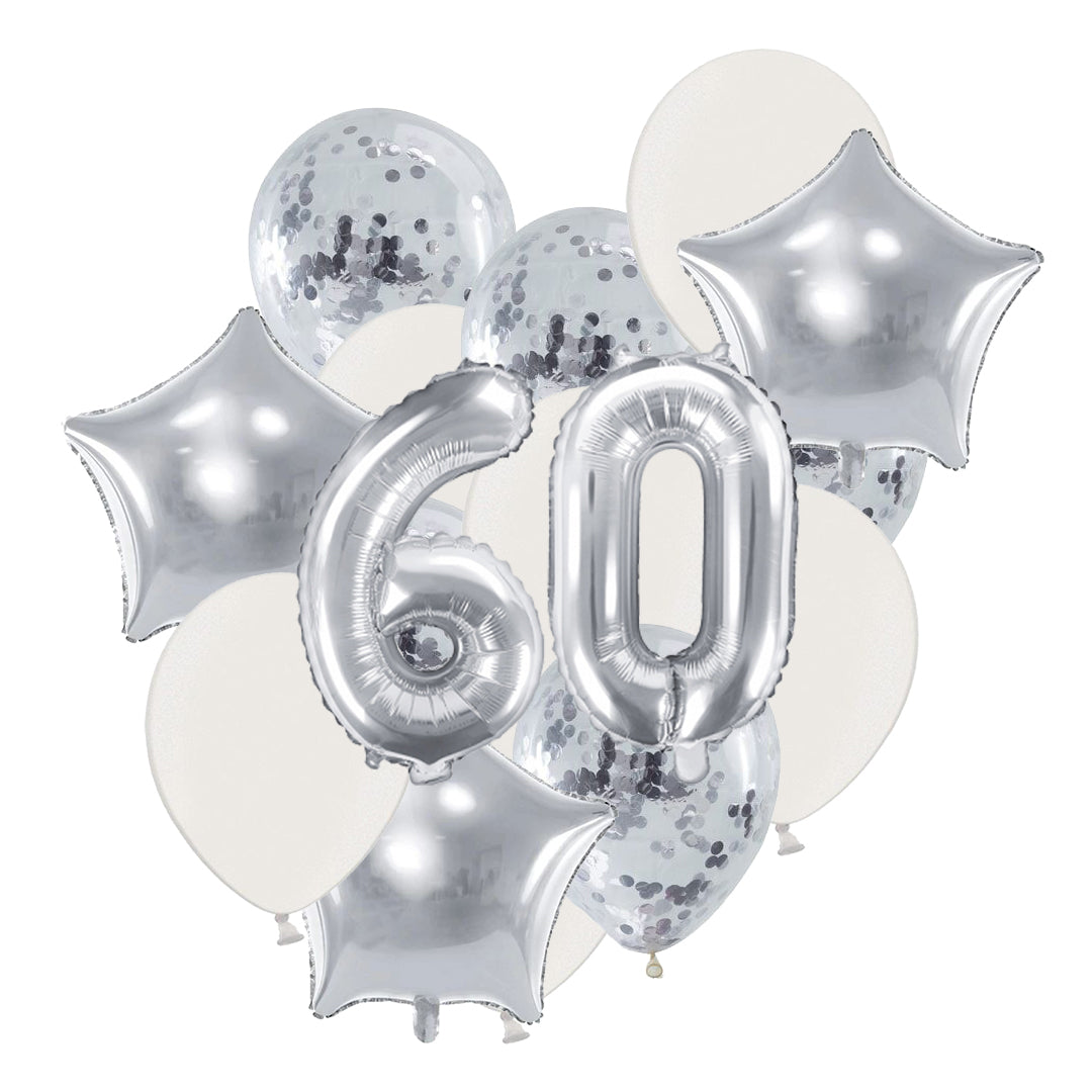 60 geburtstag deko set ballon
