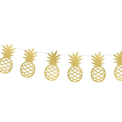 Girlande Ananas in gold