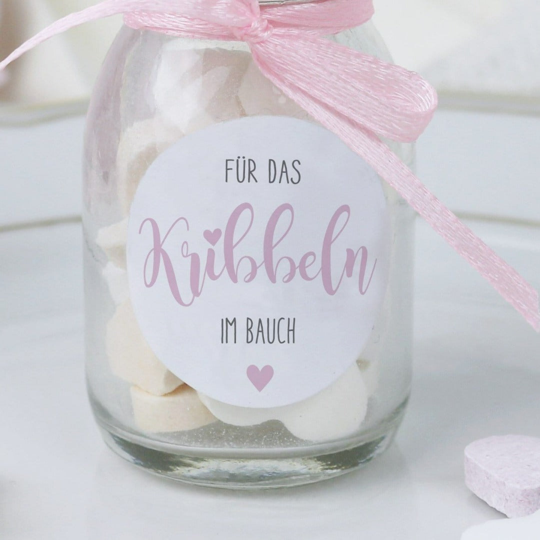 aufkleber fuer gastgeschenke zur hochzeit kribbeln im bauch