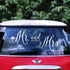 Autoaufkleber Mr and Mrs aus Vinyl