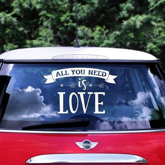 Autoaufkleber All you need is love