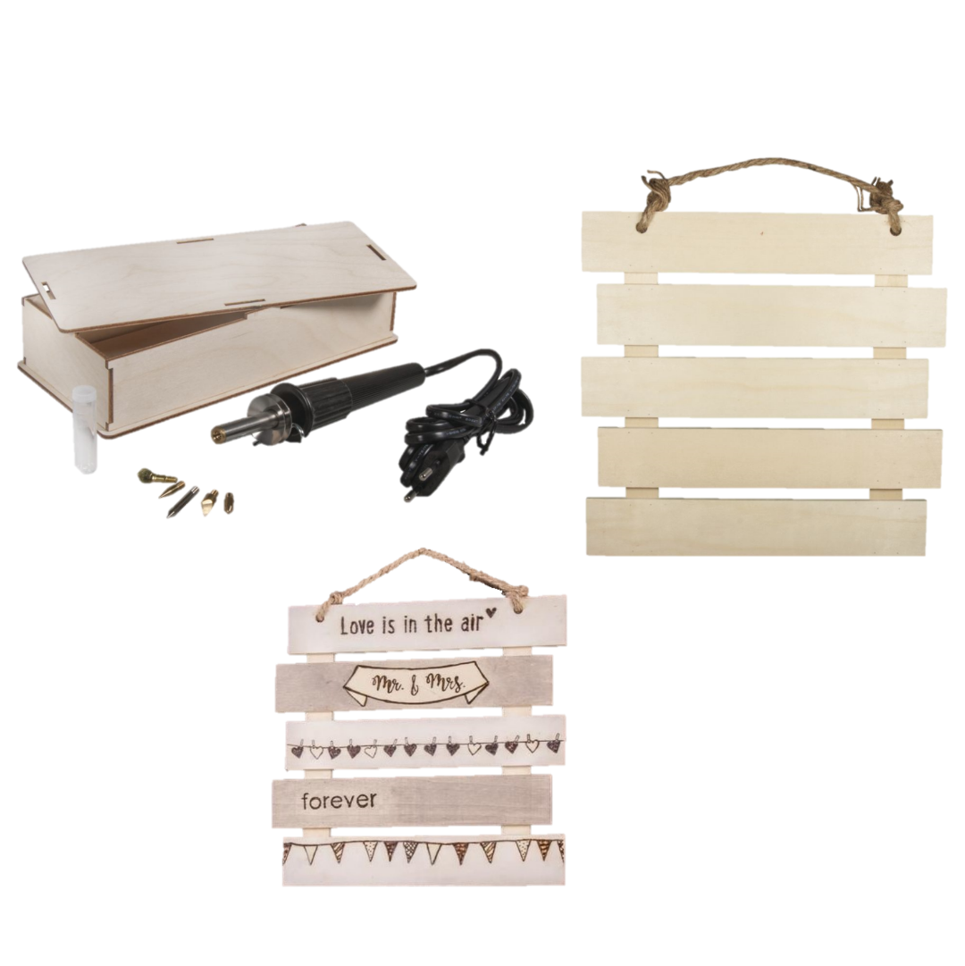 DIY Set Holz Lattenrahmen mit Brennstab