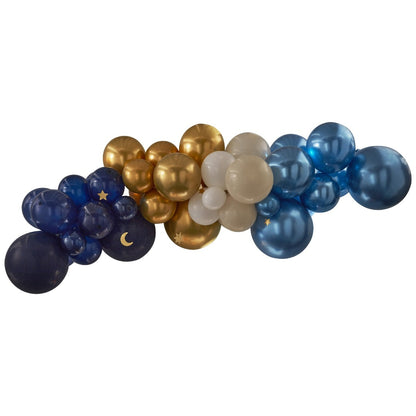 ballon-girlande-marineblau-gold