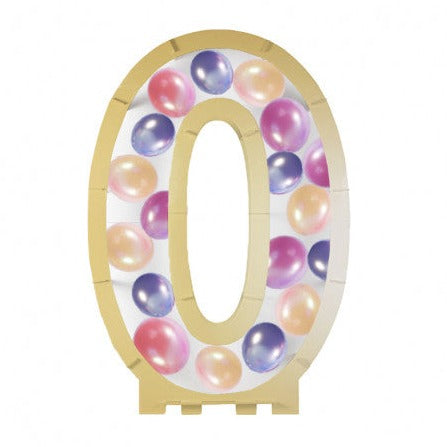 Aufsteller für Ballons Zahl 0