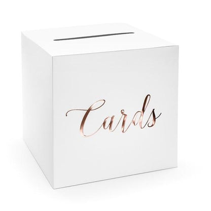 Briefbox elegant mit Aufdruck Cards in rosegold