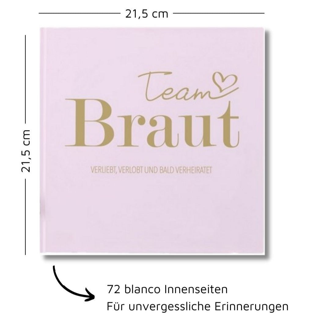 Erinnerungsbuch Team Braut Maße