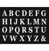 Vorlage Buchstaben Aufkleber in weiß