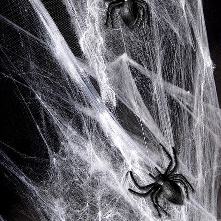 Tischdeko Spinnen schwarz für Halloween