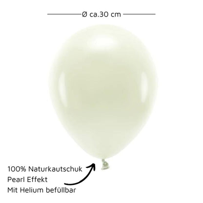 ECO Luftballons 30 cm 50 Stück Maße