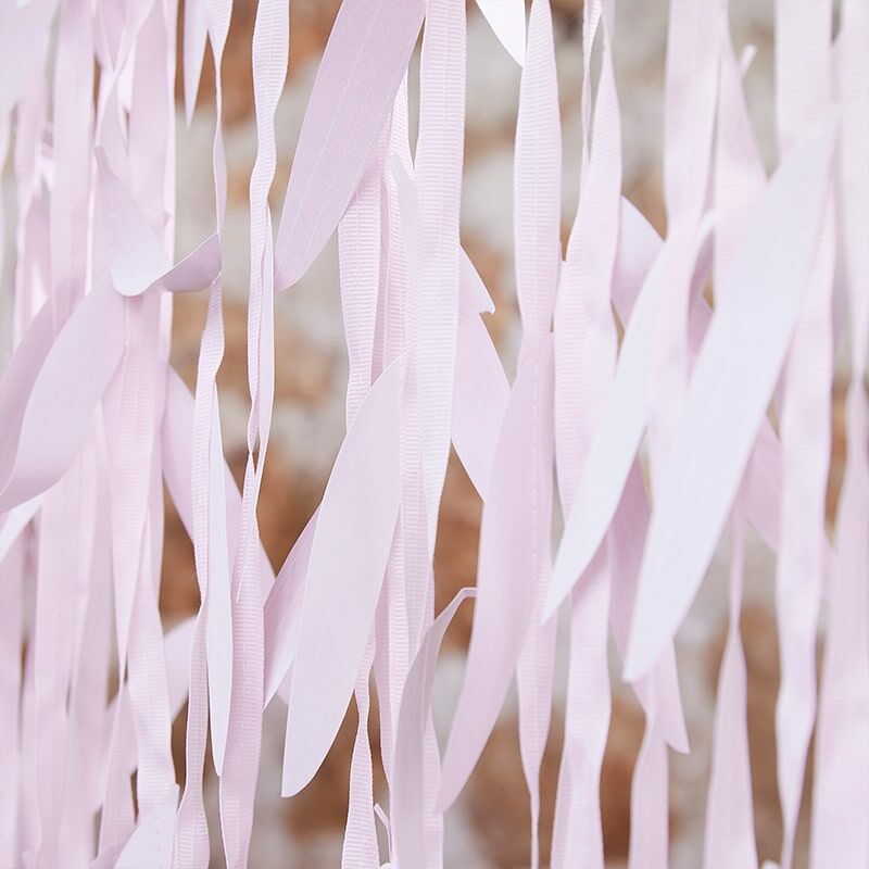 Hochzeitsdeko Vorhang rosa Zweige