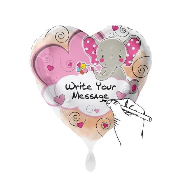 Baby Shower Ballon mit Marker