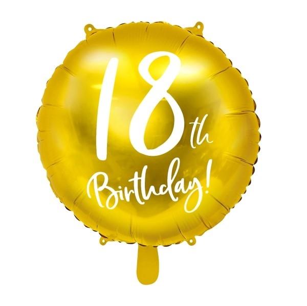 Endlich 18: Gästebuch Zum 18.Geburtstag Folienballons Mädchen