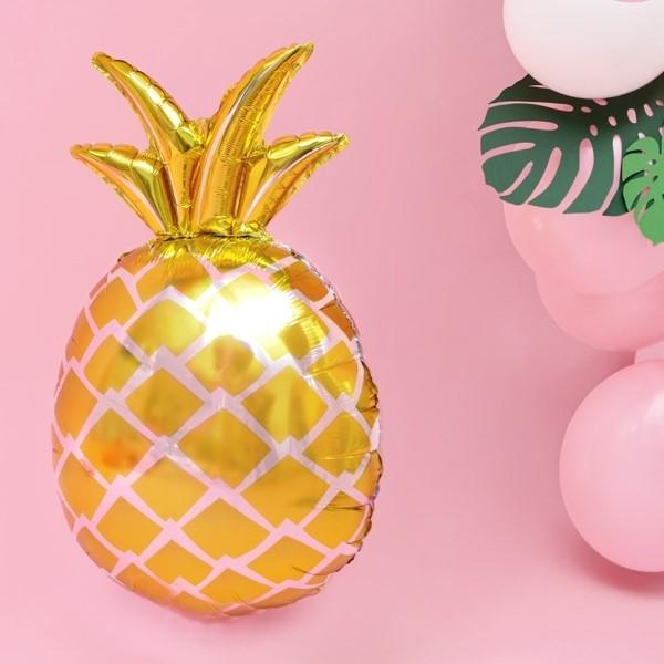 Folienballon Ananas gold