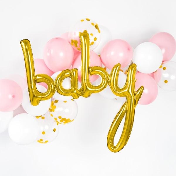 Folienballon baby gold