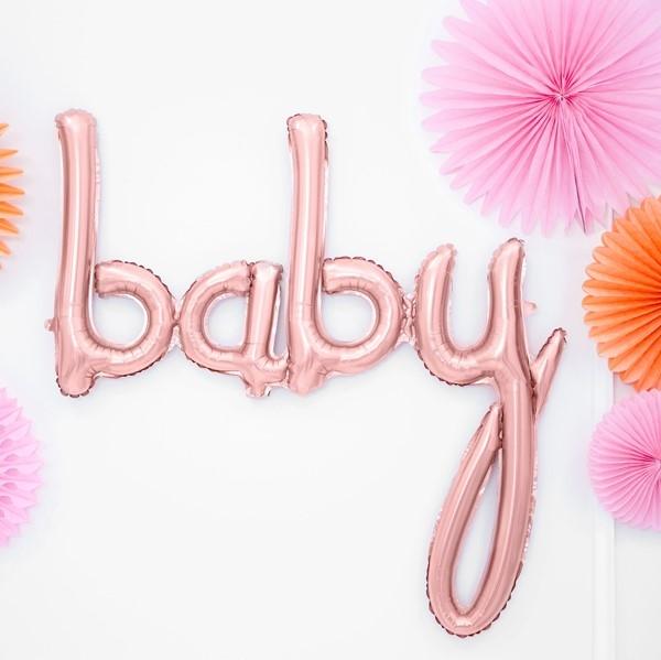 Folienballon baby rosegold