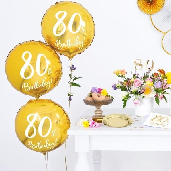 Folienballon 80. Geburtstag 