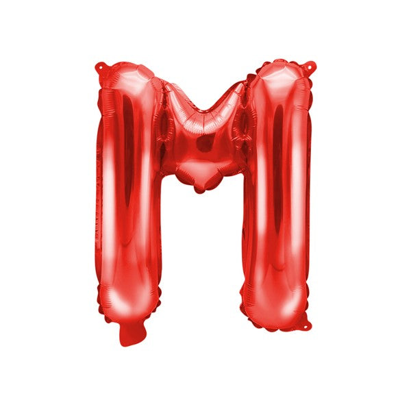 Folienballon Buchstabe M in rot