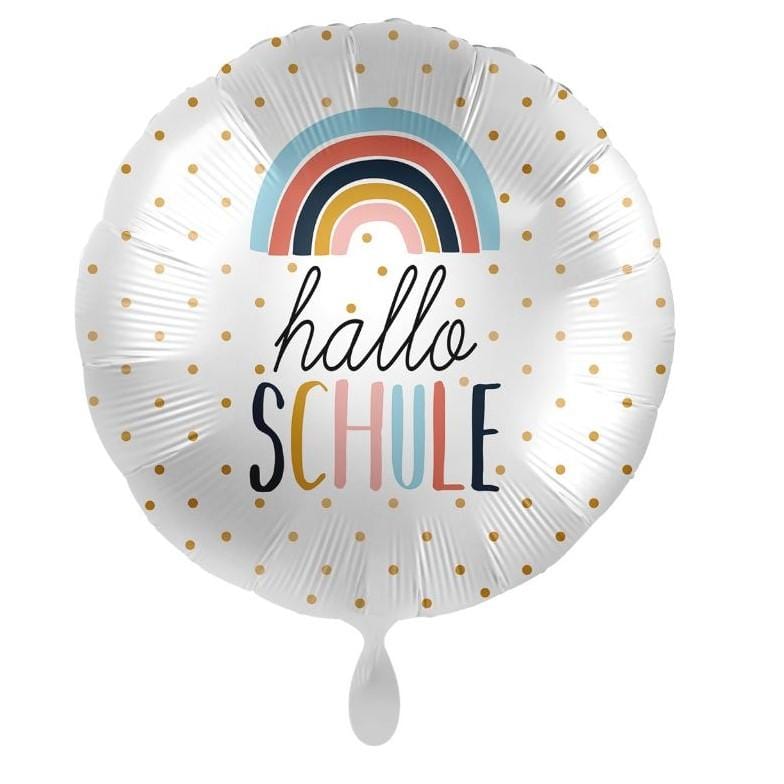 Folienballon Einschulung mit Regenbogen