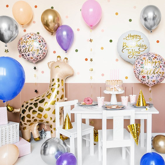 Folienballon Giraffe Deko Beispiel