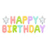 Folienballon Happy Birthday pastell