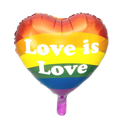 Folienballon Herz mit Spruch Love is Love