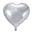 Folienballon Herz silber