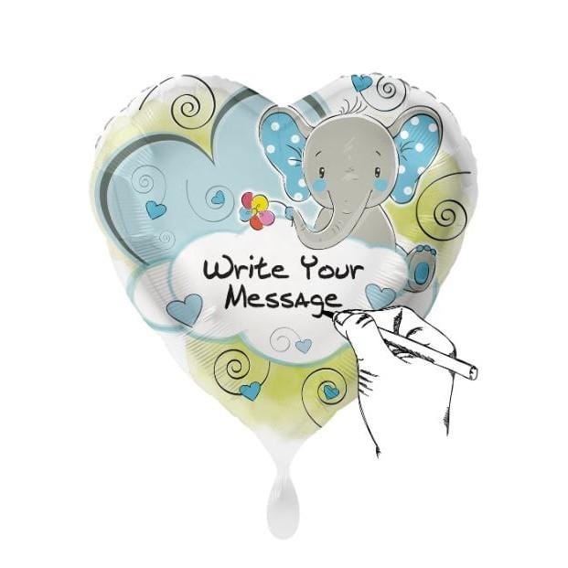 Baby Shower Ballon mit Marker