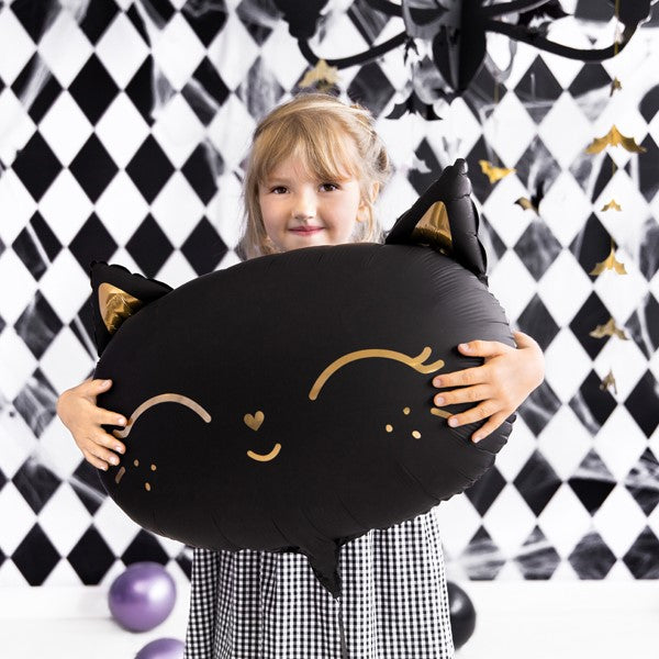 Folienballon Katze in schwarz