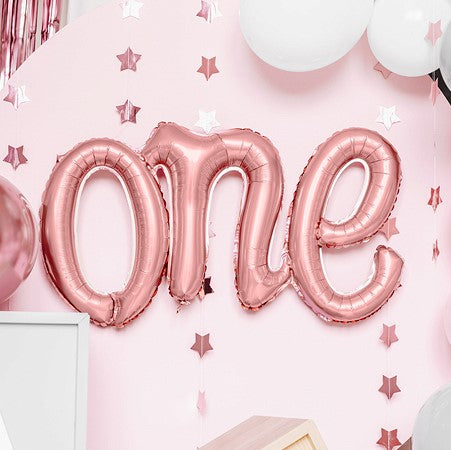 Folienballon one rosegold