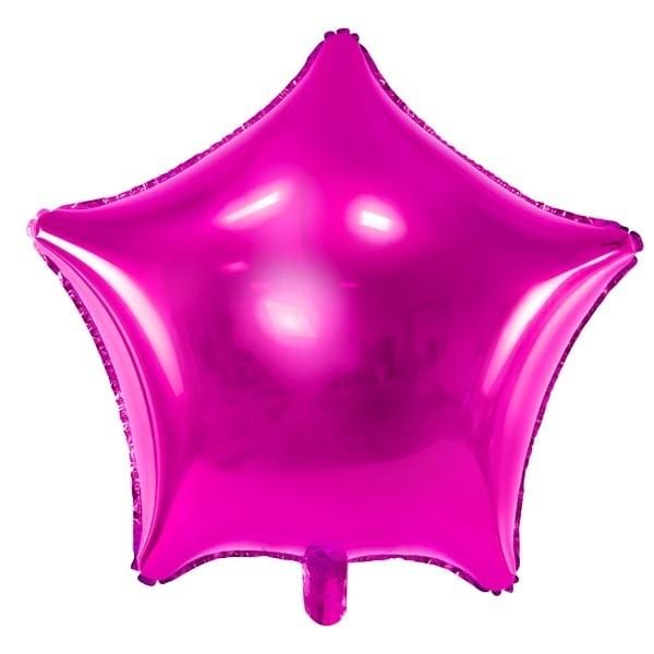 Folienballon Stern fuchsia