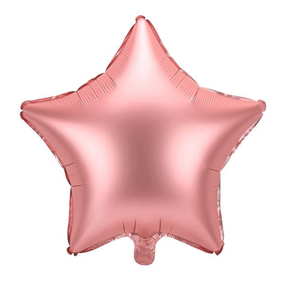 Folienballon Stern matt rosegold