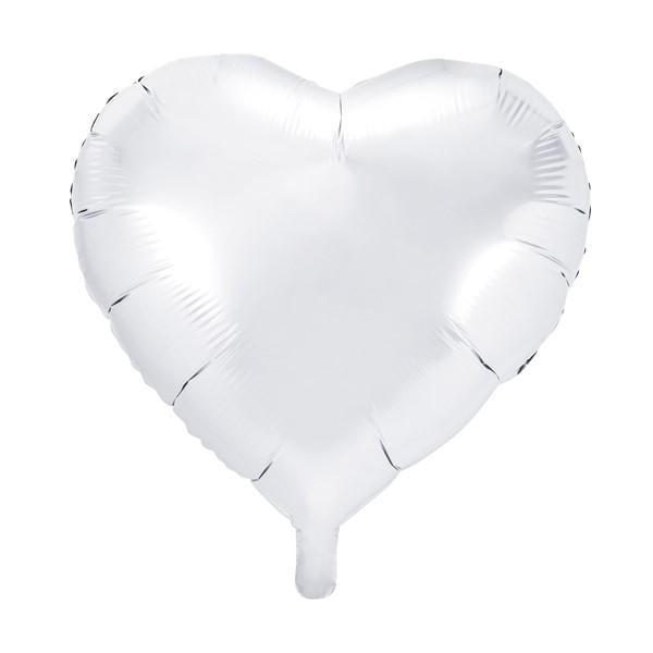 Folienballon Herz weiß