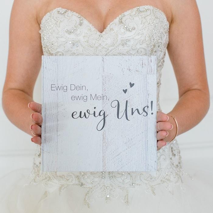 gaestebuch hochzeit ewig dein ewig mein ewig uns holzoptik