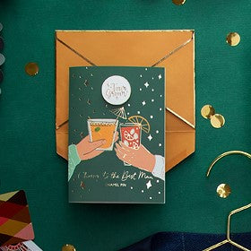 Geschenk Karte mit Pin Team Groom