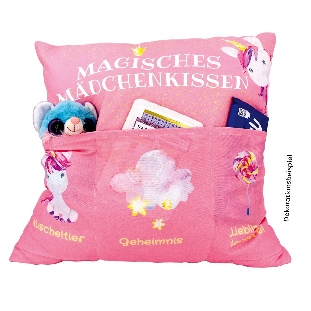 Geschenk Kissen Kindergeburtstag magisches Mädchenkissen