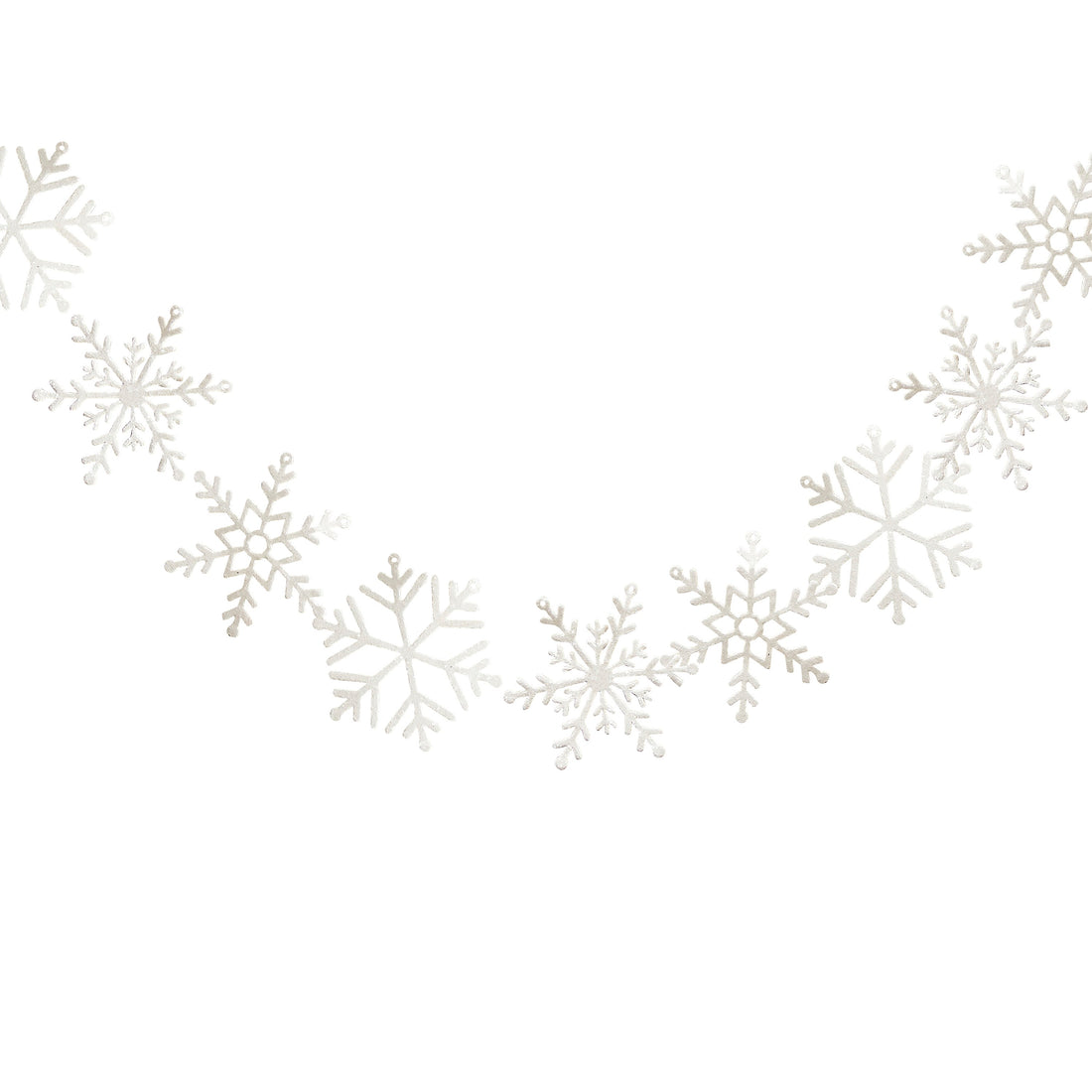 Glitter Girlande Schneeflocke