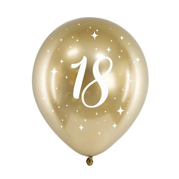 Glossy Luftballons 18. Geburtstag