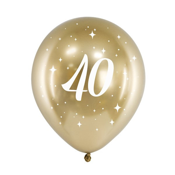Glossy Luftballons 40. Geburtstag