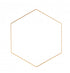 Hexagon Metall Aufhänger 1 Stück in gold