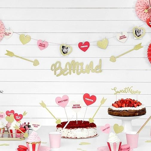 DIY Herzchen Girlande Valentinstag