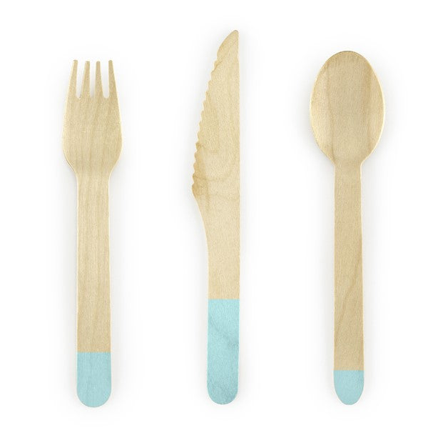 Holzbesteck Set mint